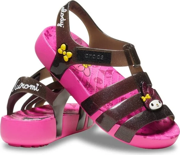 Crocs Kids Hello Kitty and Friends My Melody and Kuromi Sandals, Multi, J6 - Image 2