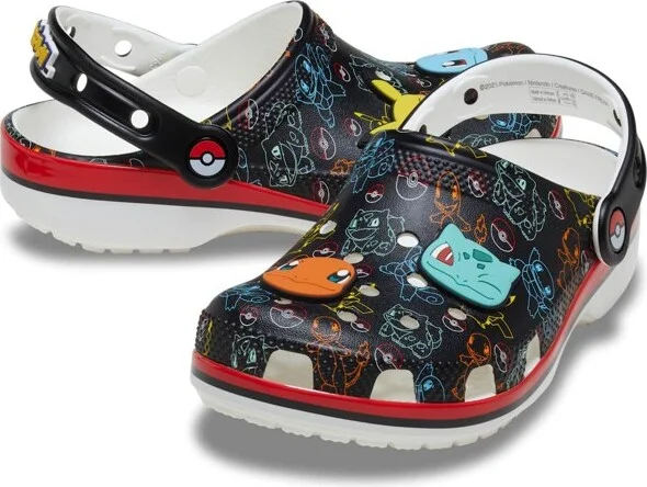 Crocs Kids Pokemon Classic Clogs, Multi, C12 - Image 2