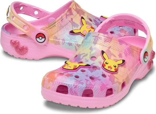 Crocs Kids Pokemon Pikachu Classic Clogs, Multi, J2 - Image 2