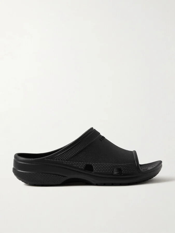 + Crocs Logo-Embossed EVA Slides