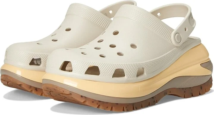 Crocs Mega Crush Clog Shoes Almond Tint/Multi : Men's 12 - Women's 14 Medium, EVA