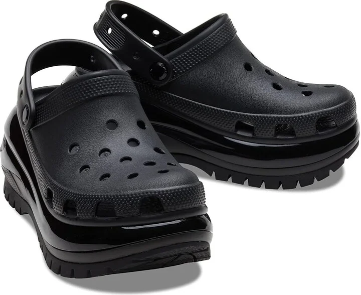 Crocs Mega Crush Clog Shoes Black : Men's 2 - Women's 4 Medium, EVA