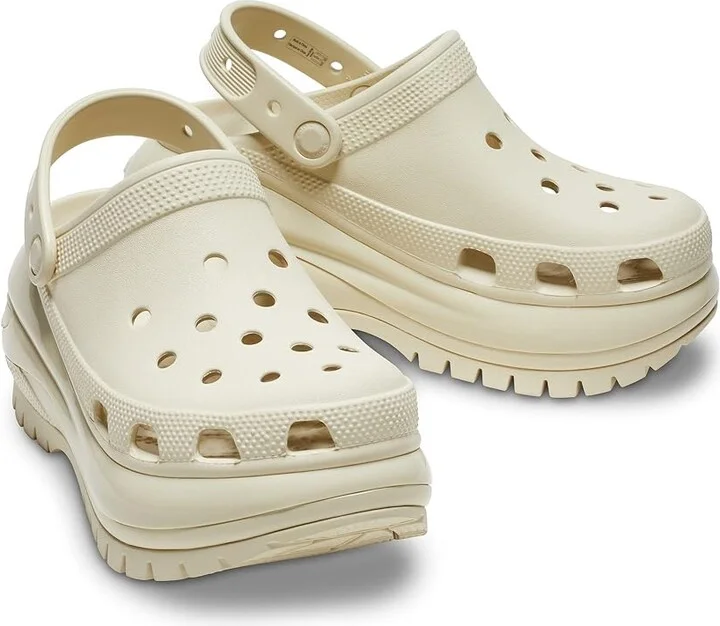 Crocs Mega Crush Clog Shoes Bone : Men's 10 - Women's 12 Medium, EVA