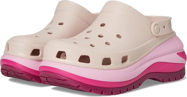 Crocs Mega Crush Clog Shoes Quartz/Multi-Matte : Men's 10 - Women's 12 Medium, Rubber/Synthetic