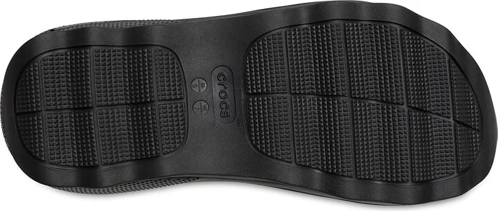 Crocs Mega Crush Triple Strap Sandal Sandals Black : Men's 6 - Women's 8 Medium, Synthetic - Image 3