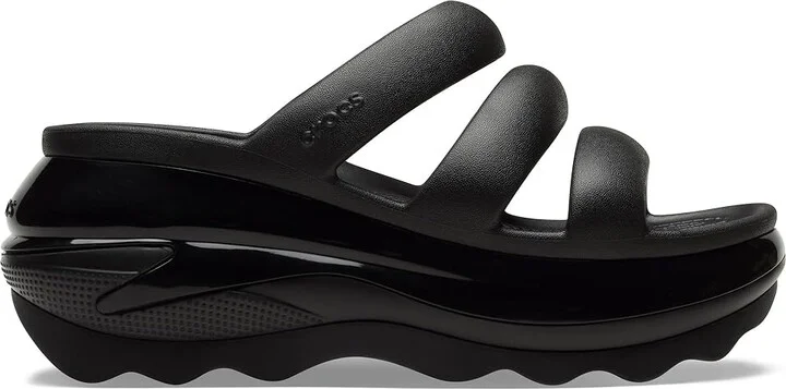 Crocs Mega Crush Triple Strap Sandal Sandals Black : Men's 6 - Women's 8 Medium, Synthetic - Image 6