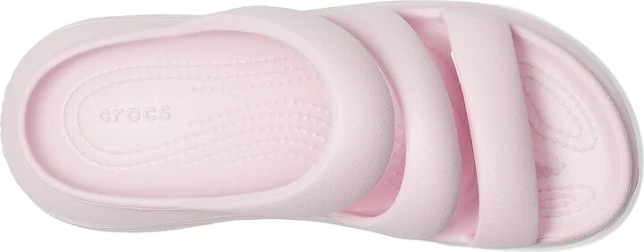 Crocs Mega Crush Triple Strap Sandal Sandals Pink Milk : Men's 8 - Women's 10 Medium, Synthetic - Image 2