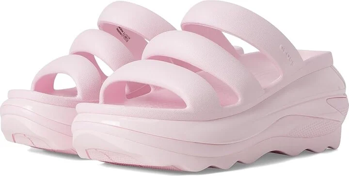Crocs Mega Crush Triple Strap Sandal Sandals Pink Milk : Men's 8 - Women's 10 Medium, Synthetic