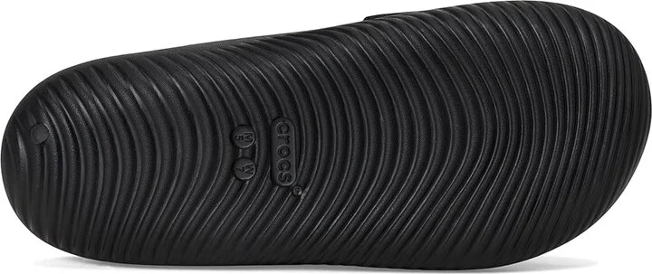 Crocs Mellow Luxe Recovery Slide Shoes Black : Men's 5 - Women's 7 Medium, Synthetic - Image 3