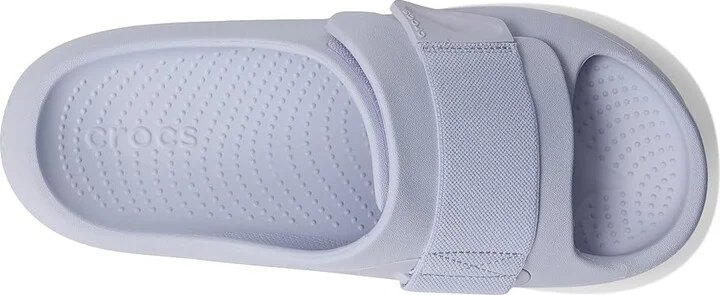Crocs Mellow Luxe Recovery Slide Shoes Purple Moon : Men's 5 - Women's 7 Medium, Synthetic - Image 2