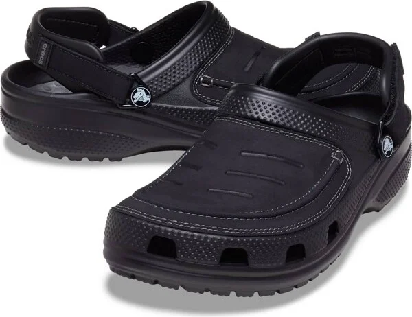 Crocs Men's Yukon Vista II LiteRide Clogs, Black/Slate Grey, M7 - Image 2