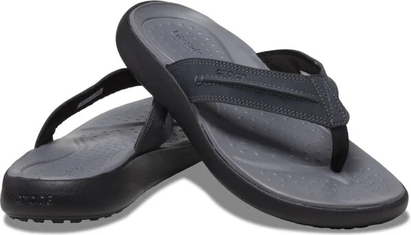 Crocs Men's Yukon Vista II LiteRide Flip Flop Sandals, Black, M7 - Image 2