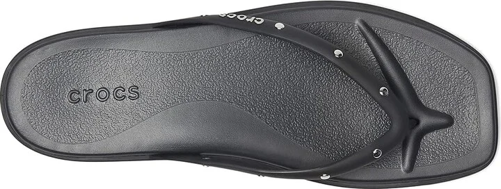 Crocs Miami Flip Flops Women's Sandals Black Studs : 6 M, Synthetic - Image 2