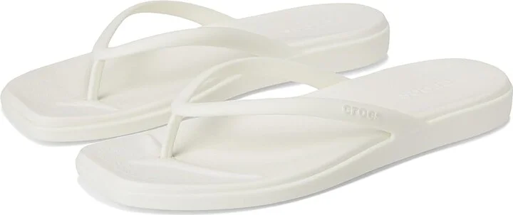 Crocs Miami Flip Flops Women's Sandals Chalk : 5 M, Synthetic