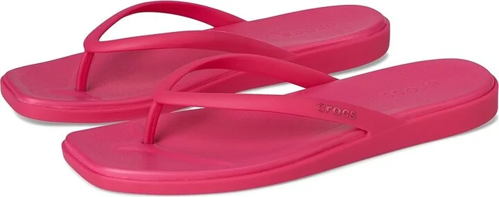 Crocs Miami Flip Flops Women's Sandals Dragon Fruit : 5 M, Synthetic