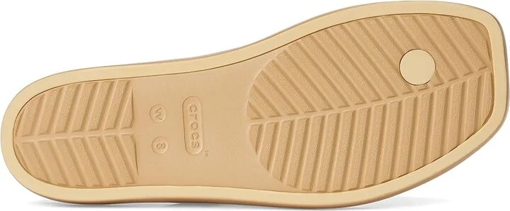 Crocs Miami Flip Flops Women's Sandals Metallic Gold : 10 M, Synthetic - Image 3