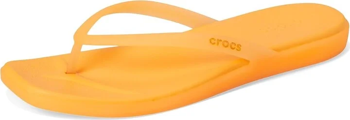 Crocs Miami Flip Flops Women's Sandals Orangesicle : 4 M, Synthetic - Image 5