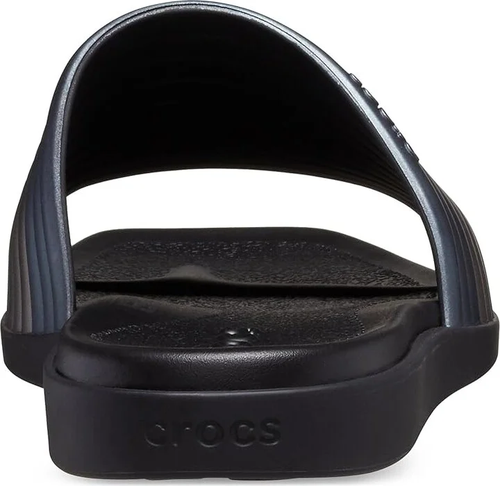 Crocs Miami Slide Sandals Women's Sandals Metallic Black : 11 M, Rubber/Synthetic - Image 4
