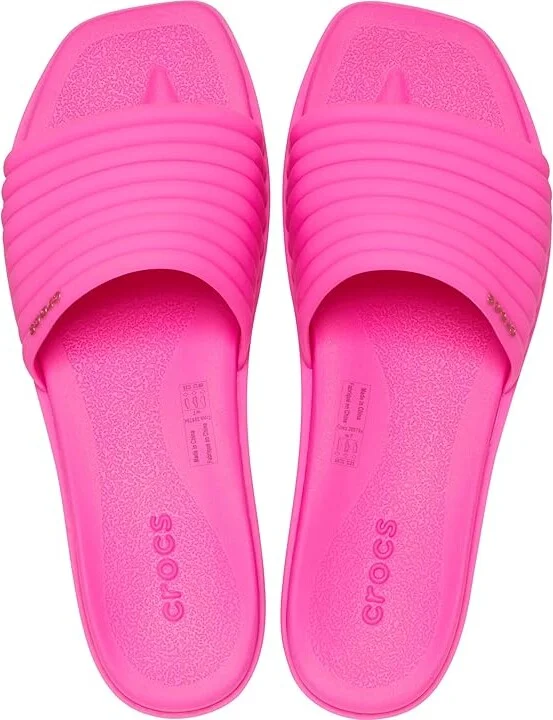 Crocs Miami Slide Women's Sandals Pink Crush : 8 M, Synthetic - Image 2