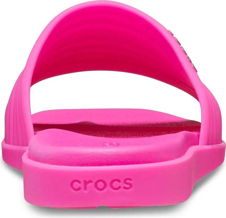 Crocs Miami Slide Women's Sandals Pink Crush : 8 M, Synthetic - Image 4