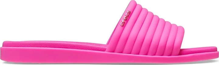 Crocs Miami Slide Women's Sandals Pink Crush : 8 M, Synthetic - Image 6