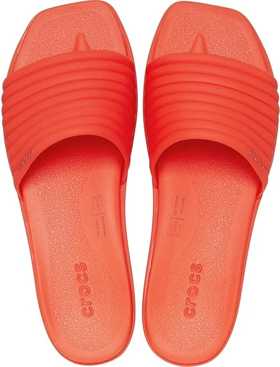 Crocs Miami Slide Women's Sandals Pink Crush : 8 M, Synthetic - Image 7