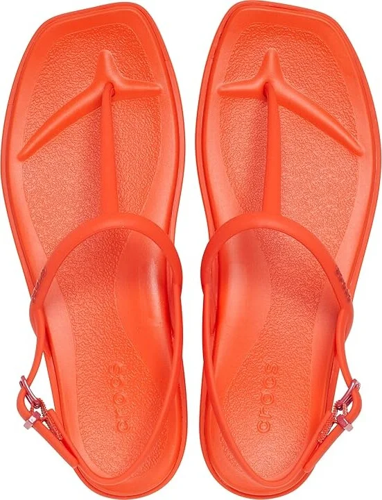 Crocs Miami Thong Sandal Women's Sandals Lava : 6 M, Synthetic - Image 2