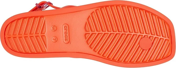 Crocs Miami Thong Sandal Women's Sandals Lava : 6 M, Synthetic - Image 3