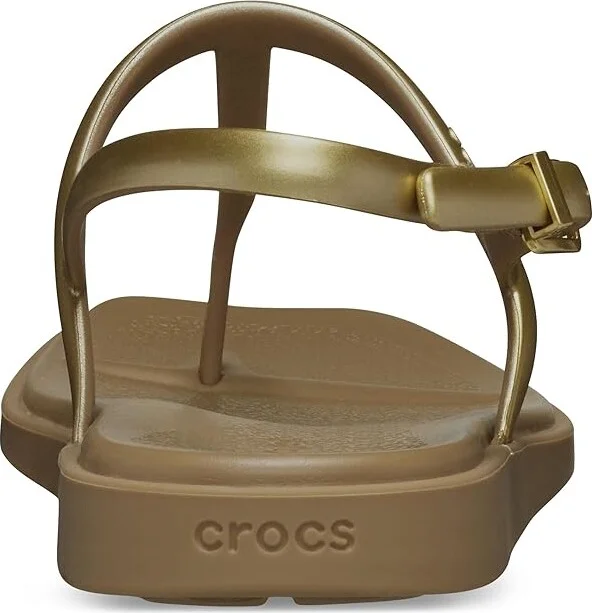 Crocs Miami Thong Sandals Women's Sandals Sepia Metallic : 9 M, Rubber/Synthetic - Image 4