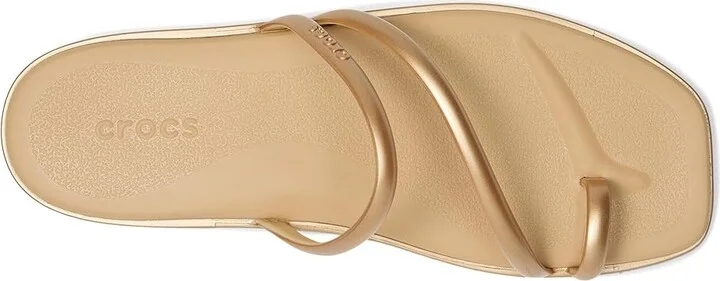 Crocs Miami Toe Loop Sandal Women's Sandals Metallic Gold : 6 M - Image 2