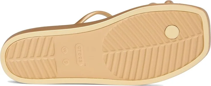 Crocs Miami Toe Loop Sandal Women's Sandals Metallic Gold : 6 M - Image 3