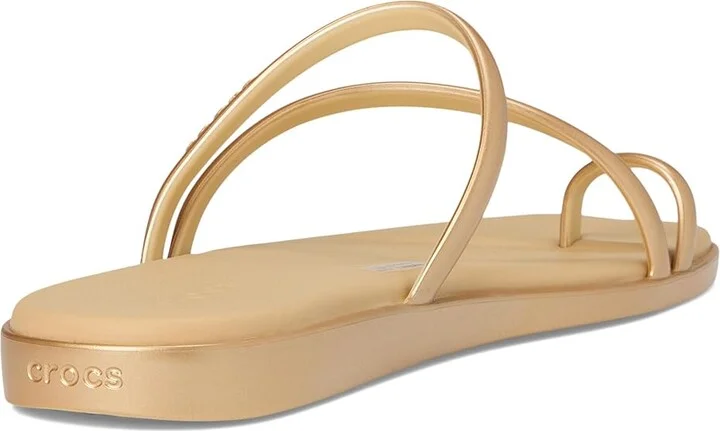 Crocs Miami Toe Loop Sandal Women's Sandals Metallic Gold : 6 M - Image 4