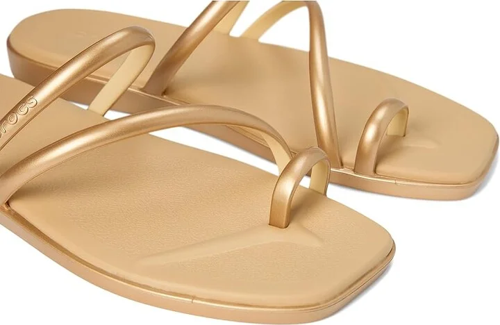 Crocs Miami Toe Loop Sandal Women's Sandals Metallic Gold : 6 M - Image 7