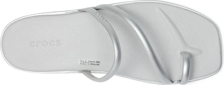 Crocs Miami Toe Loop Sandal Women's Sandals Metallic Silver : 9 M - Image 2