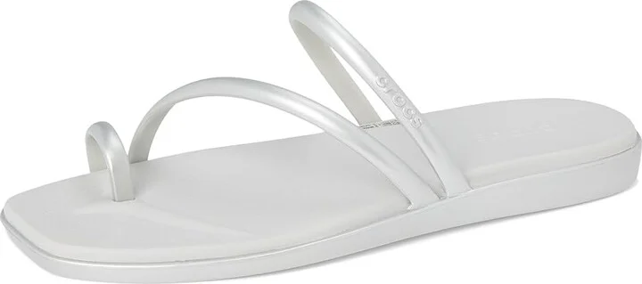 Crocs Miami Toe Loop Sandal Women's Sandals Metallic Silver : 9 M - Image 5