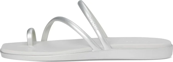 Crocs Miami Toe Loop Sandal Women's Sandals Metallic Silver : 9 M - Image 6