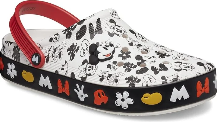 Crocs Mickey Court Clog Shoes White : Men's 2 - Women's 4 Medium, EVA/Rubber - Image 5