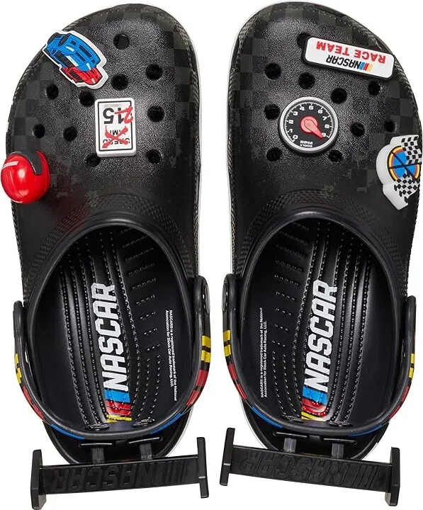 Crocs Nascar Classic Clogs Slippers Black : Men's 4 - Women's 6 Medium, Synthetic - Image 2
