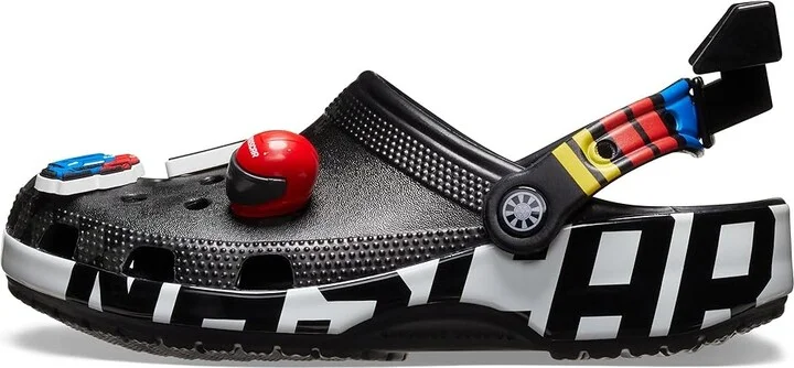 Crocs Nascar Classic Clogs Slippers Black : Men's 4 - Women's 6 Medium, Synthetic - Image 5