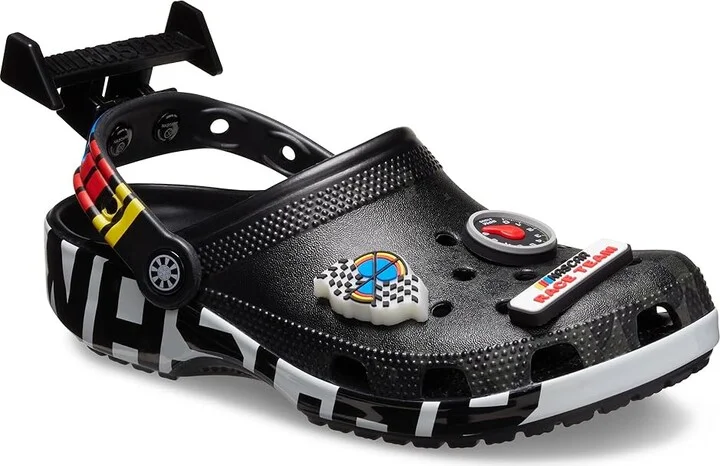 Crocs Nascar Classic Clogs Slippers Black : Men's 4 - Women's 6 Medium, Synthetic