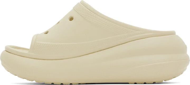 Crocs Off-White Crush Slides - Image 3