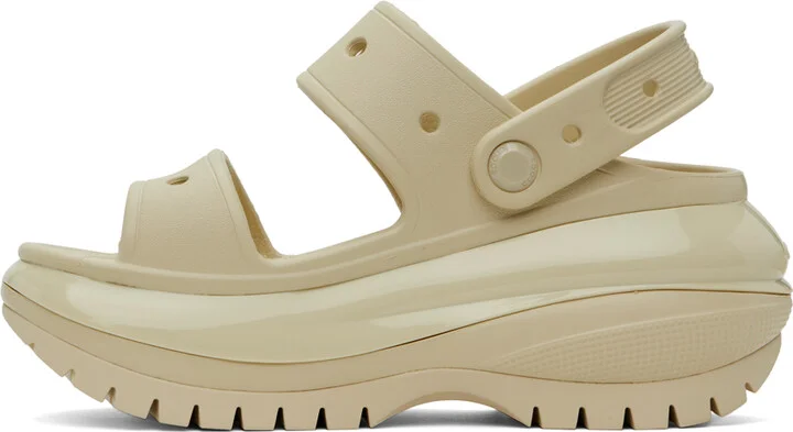 Crocs Off-White Mega Crush Sandals - Image 3