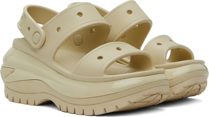 Crocs Off-White Mega Crush Sandals - Image 4