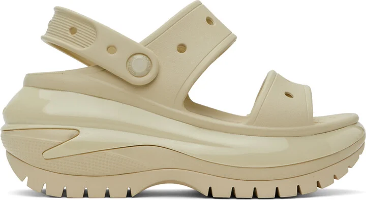 Crocs Off-White Mega Crush Sandals