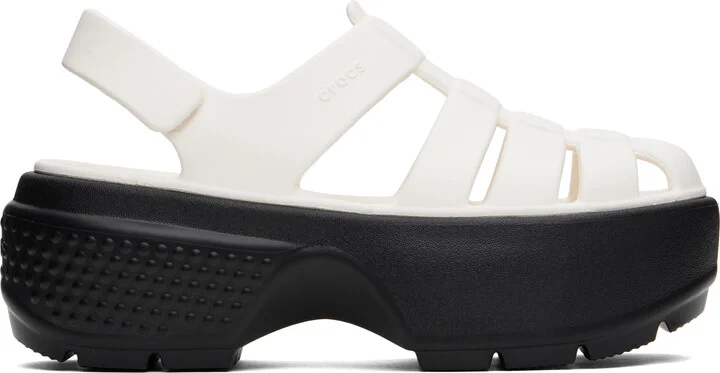 Crocs Off-White Stomp Fisherman Sandals