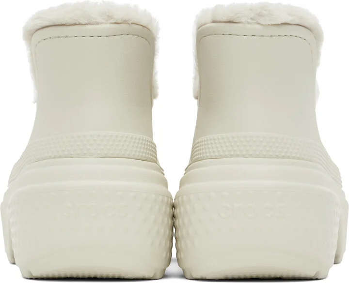 Crocs Off-White Stomp Shorty Ankle Boots - Image 2