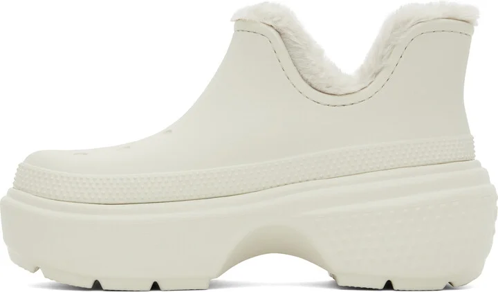 Crocs Off-White Stomp Shorty Ankle Boots - Image 3