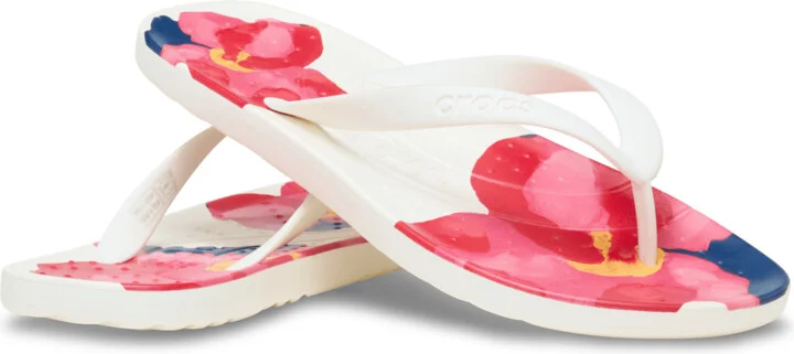 Crocs Painted Floral Flip - Image 2