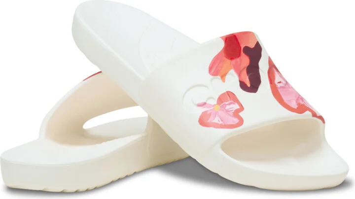Crocs Painted Floral Slide - Image 2