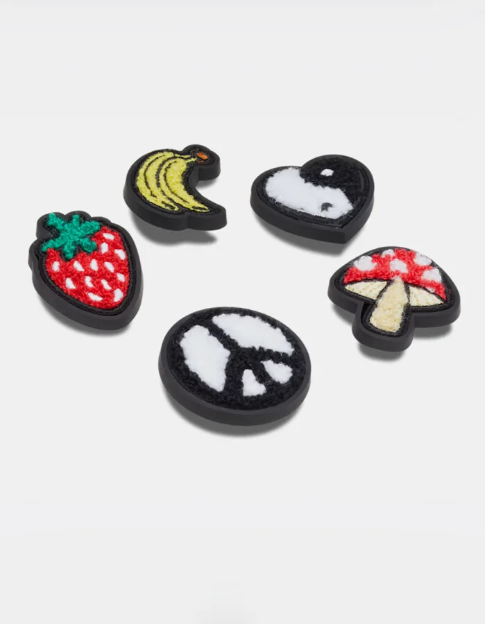 CROCS Peace & Love Tufted Patch 5 Pack Jibbitz™ Charms - Image 3